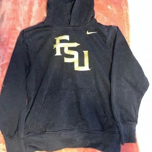 Boys medium Fsu black nike hoodie